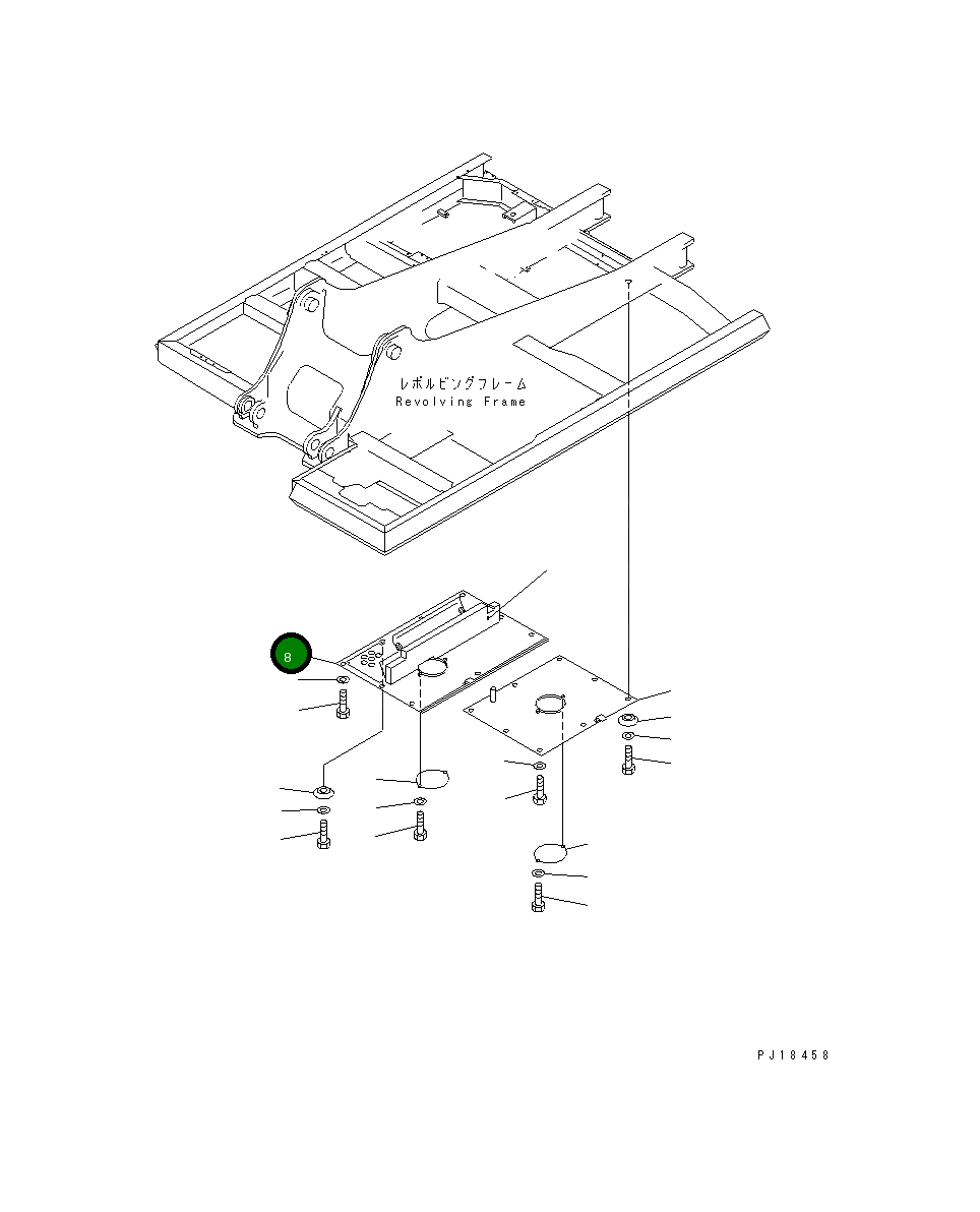 Крышка 208-54-51313  Komatsu