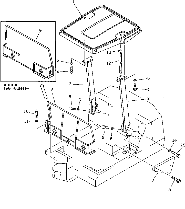 Болт 20S-54-22270 Komatsu