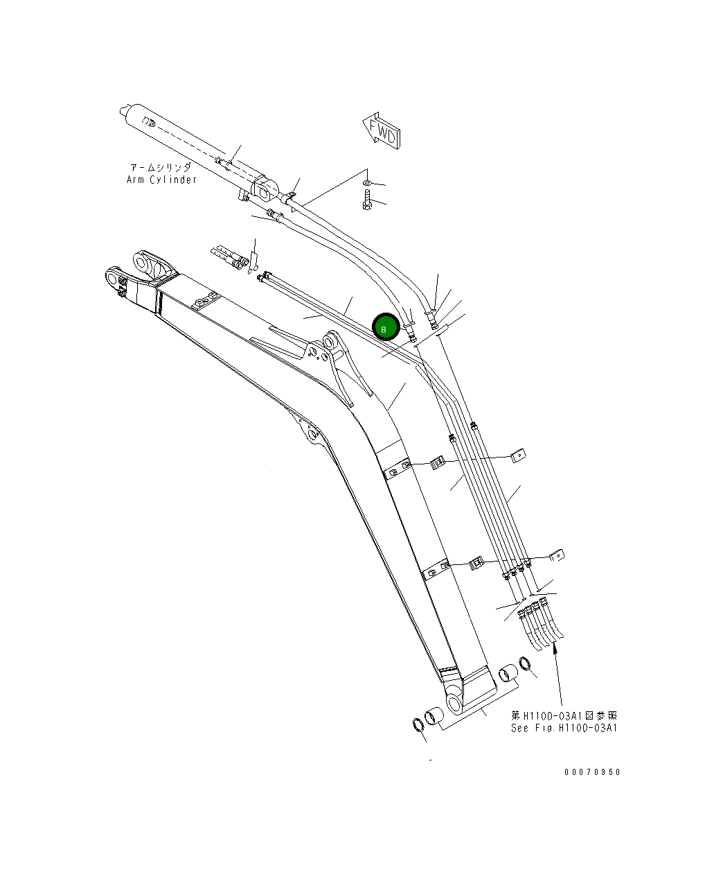 Крышка 22L-62-39170  Komatsu