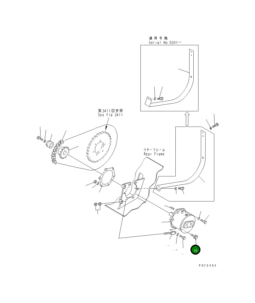 Болт 258-58-29600 Komatsu