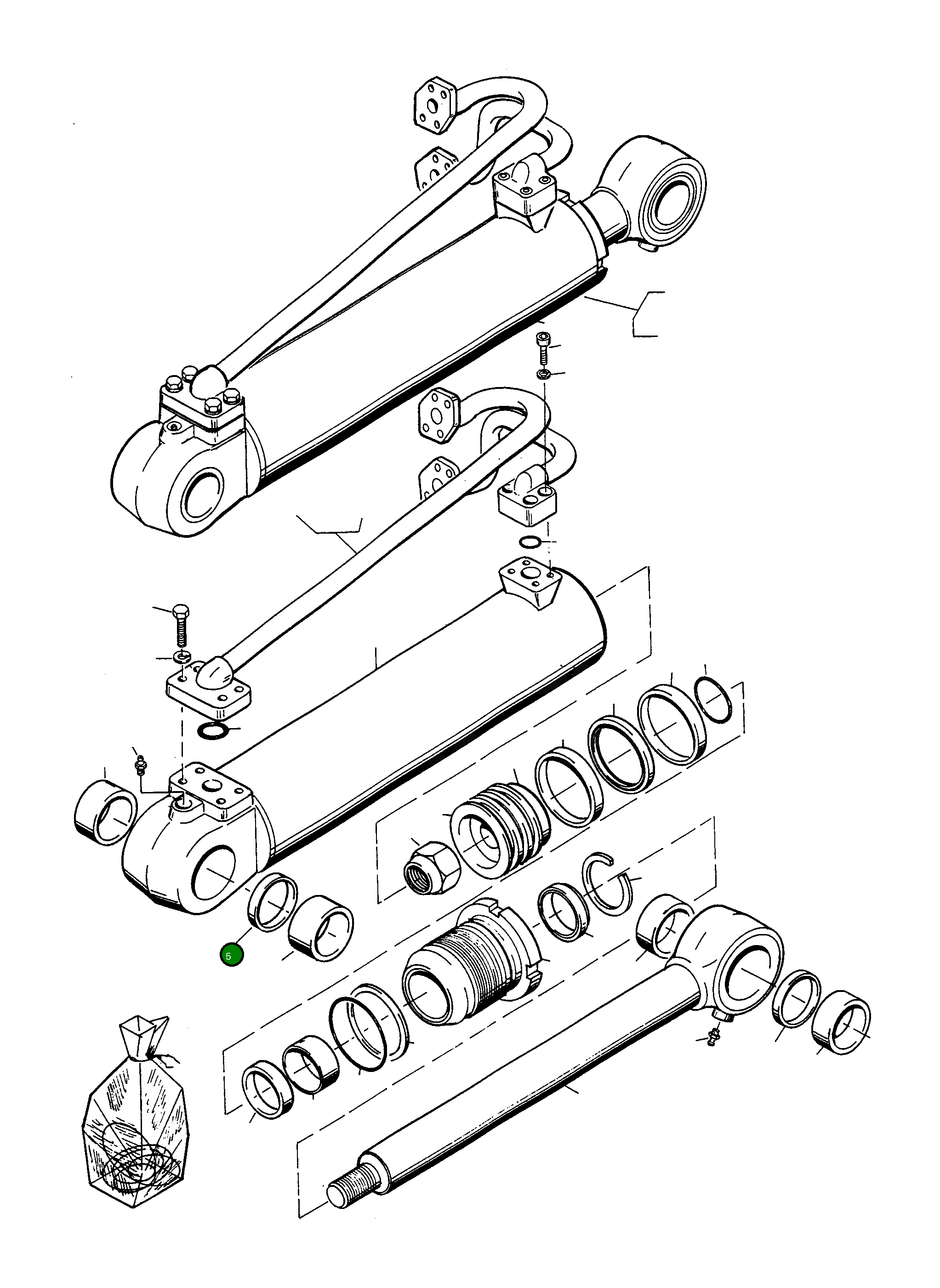 Кольцо 4911355M1 Komatsu