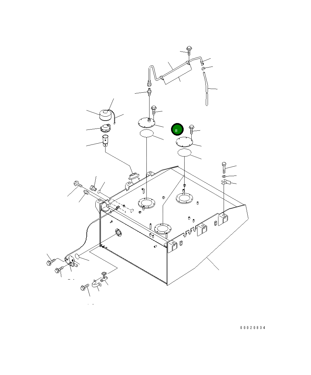 Крышка 427-04-A1220  Komatsu