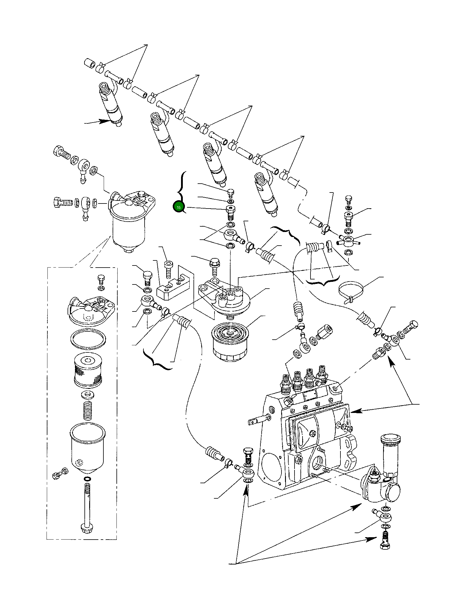Болт YM103855-59191 Komatsu