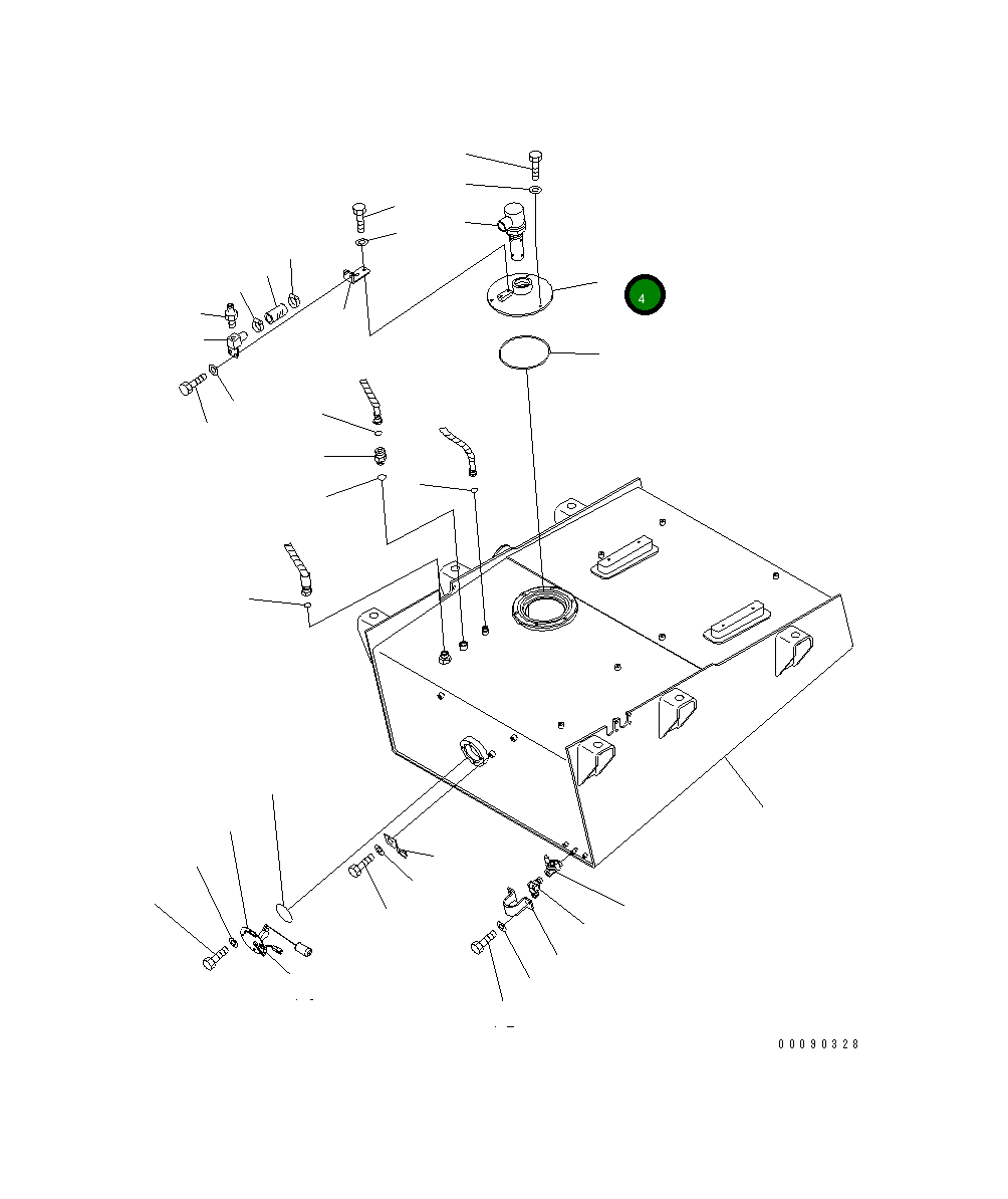 Крышка 41E-04-31230  Komatsu