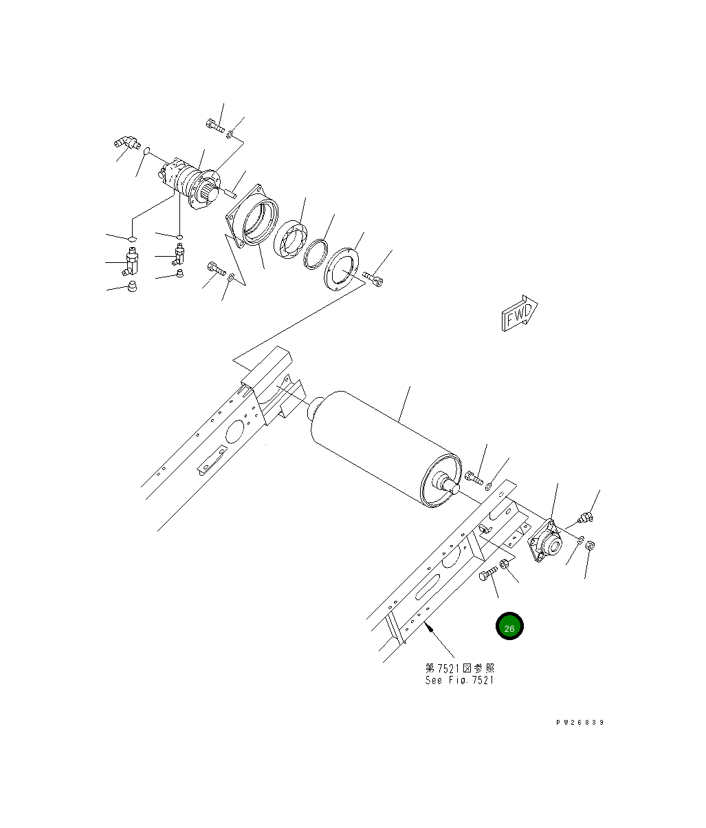 Болт 01016-51275 Komatsu