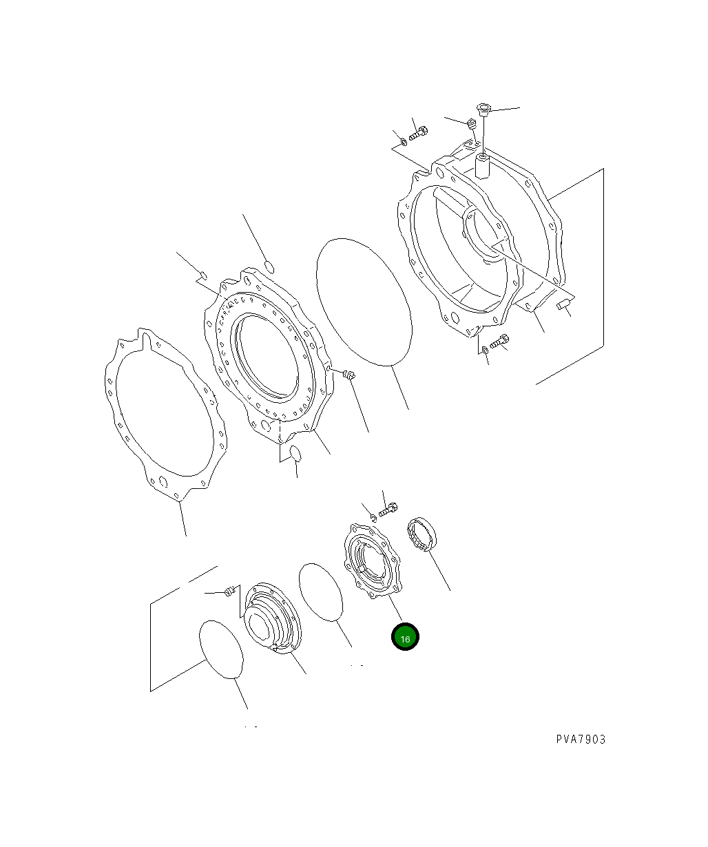 Крышка 135-15-21240 Komatsu