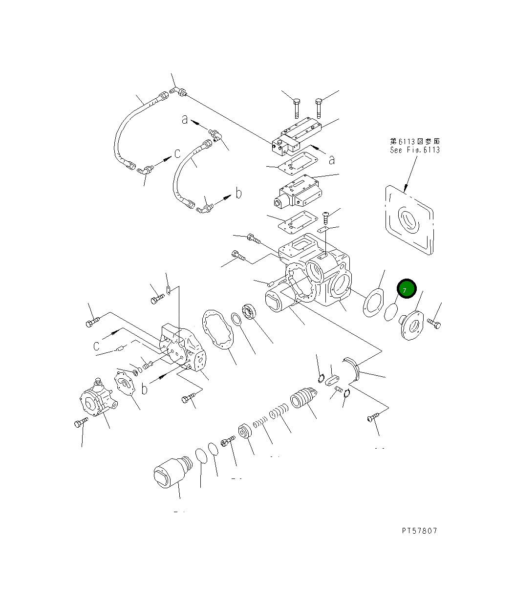 Кольцо уплотнительное (O-Ring) 26C-61-12850 Komatsu