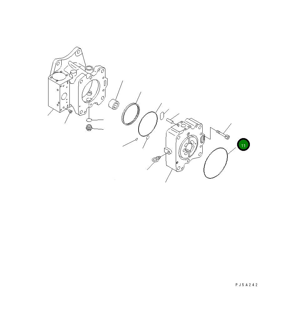 Кольцо уплотнительное (O-Ring) 07000-E5165 Komatsu
