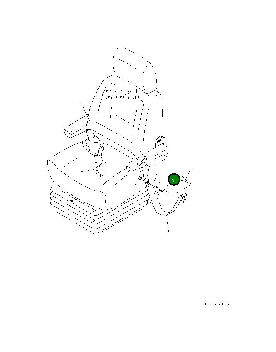 Болт WA4069 Komatsu