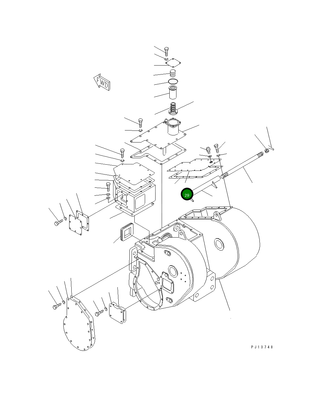 Крышка 175-916-3750 Komatsu
