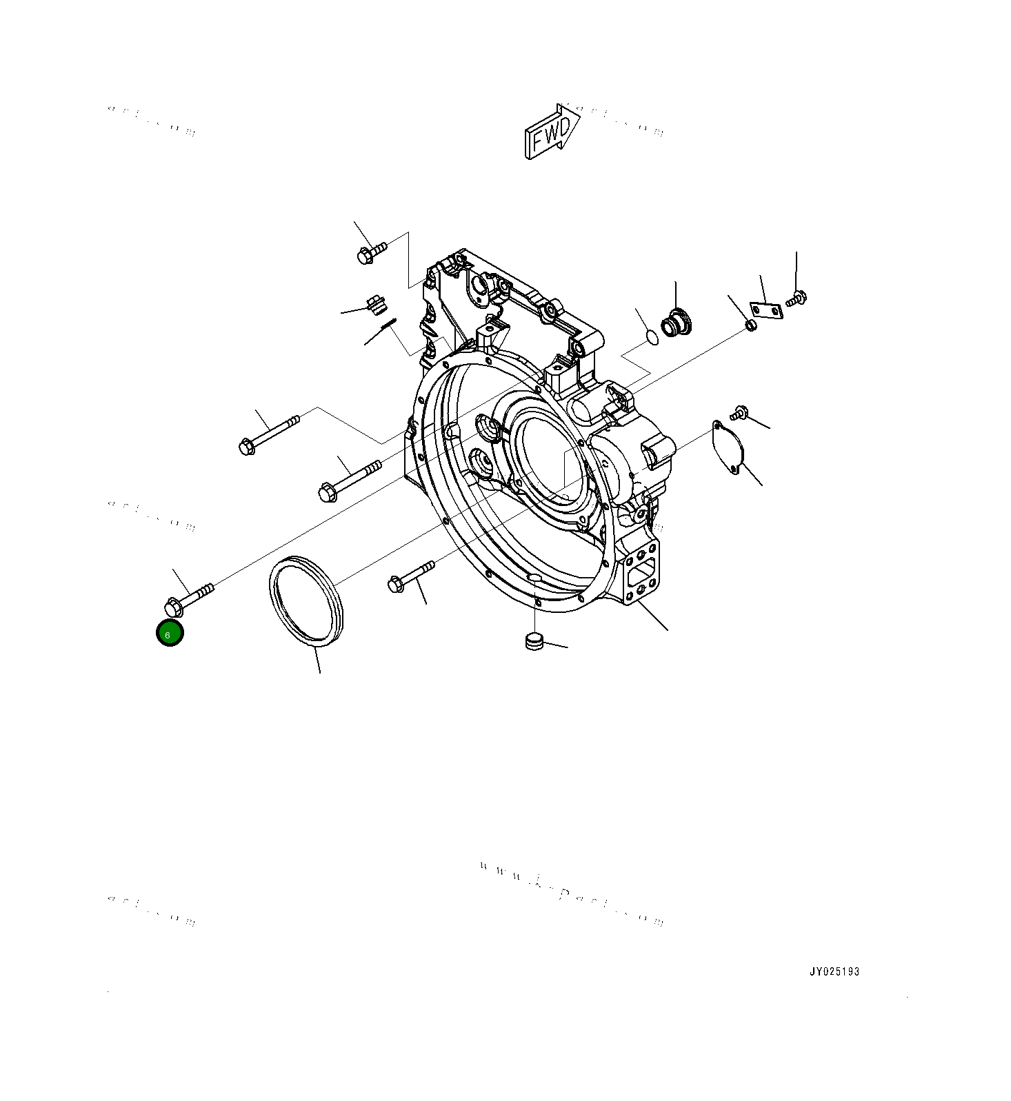 Болт 6736215350  Komatsu