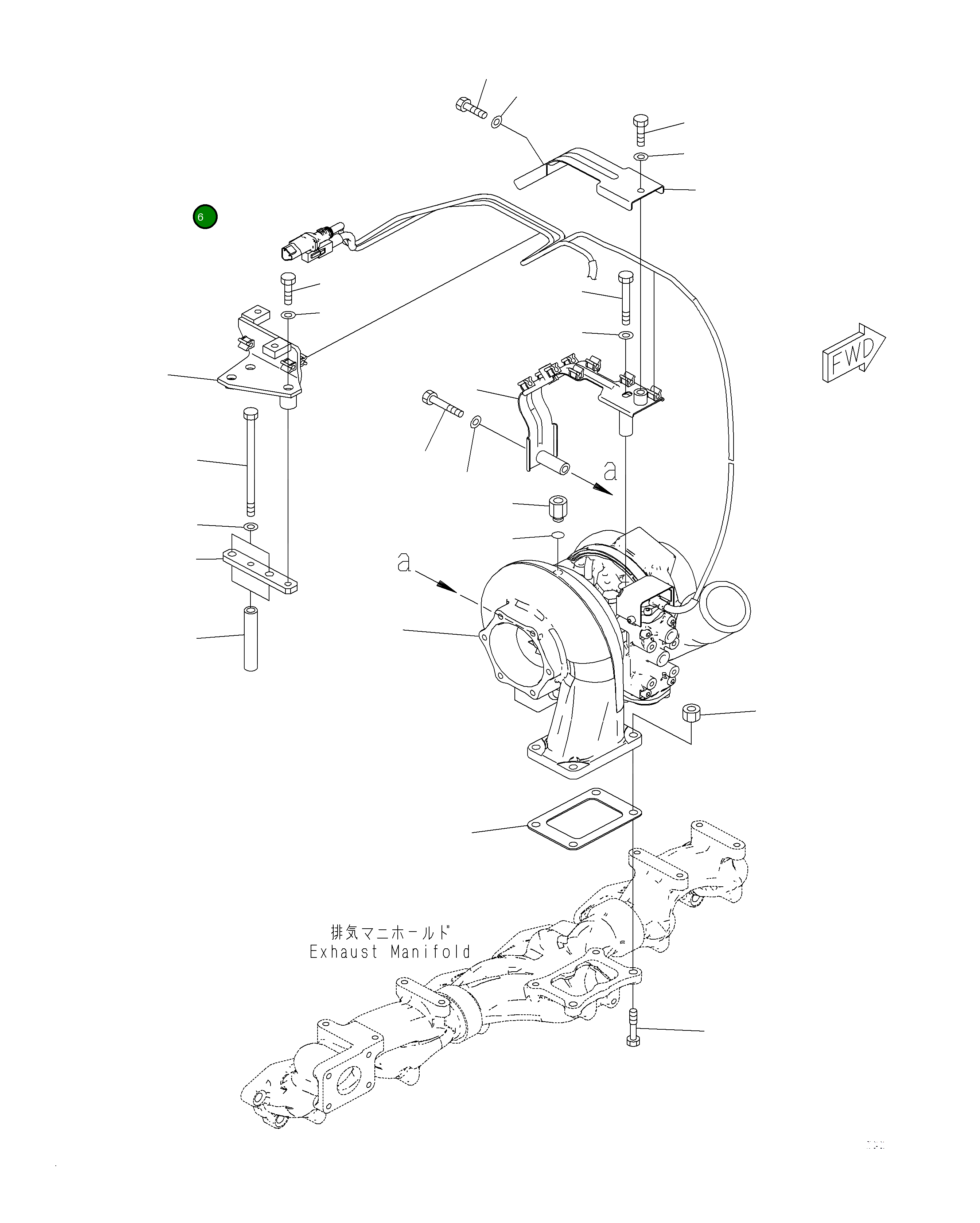 Кольцо уплотнительное (O-Ring) 6252-61-6270  Komatsu