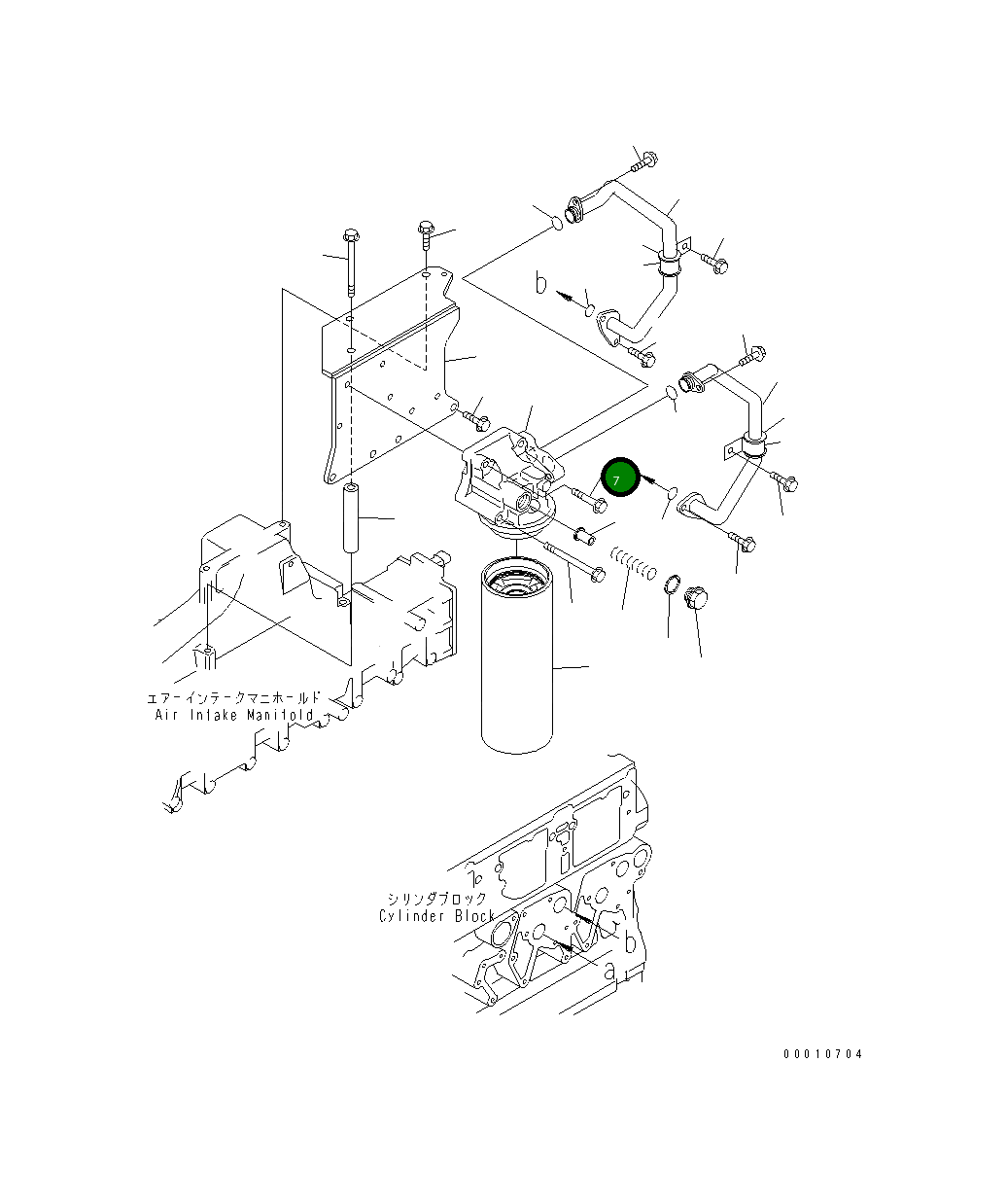 Болт 01435-01030 Komatsu