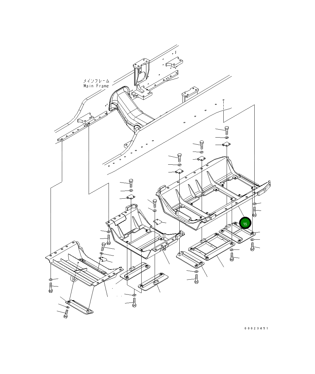 Крышка 154-54-76530 Komatsu