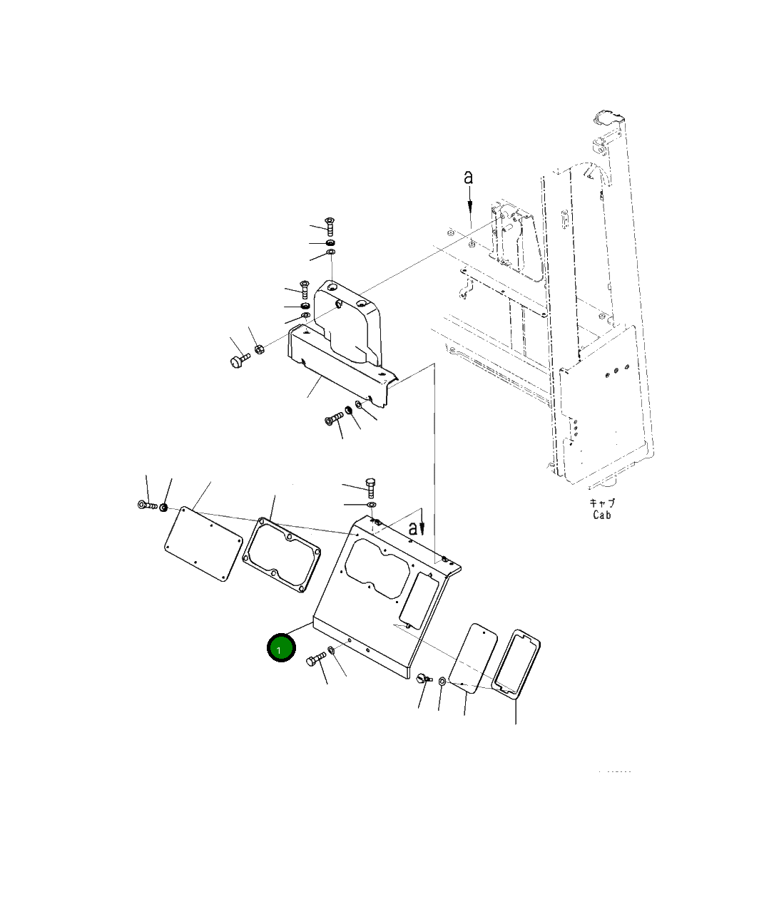 Крышка 423-54-52850 Komatsu