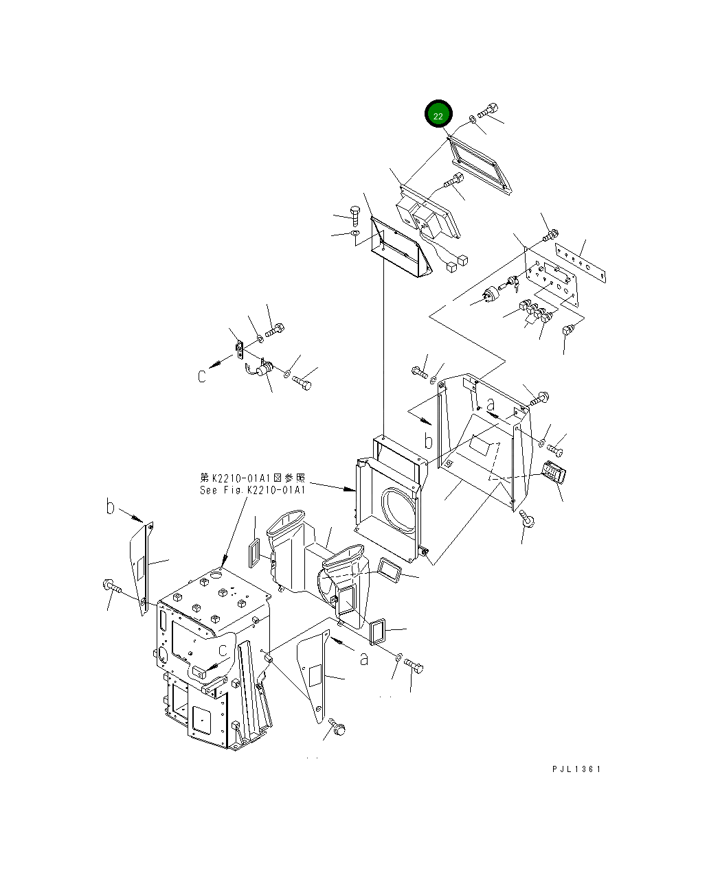Крышка 195-54-69671 Komatsu