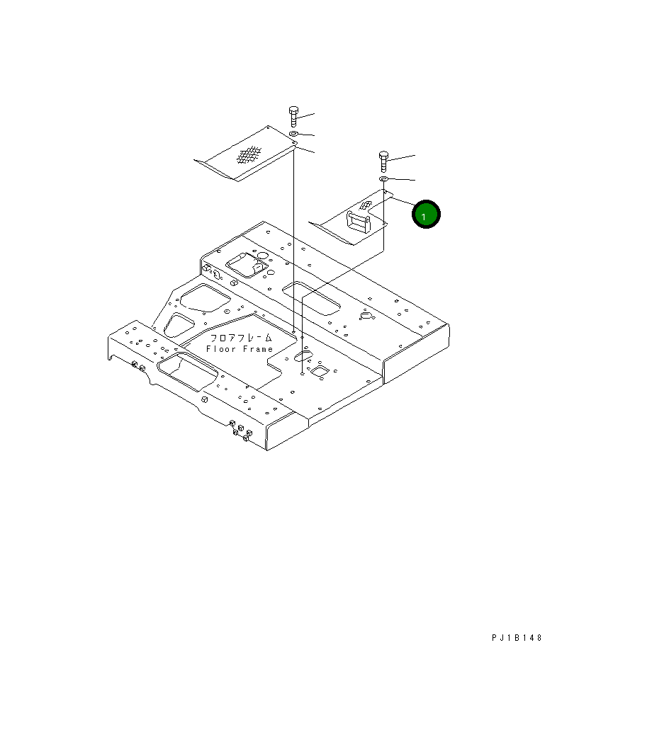 Крышка 176-54-45111  Komatsu