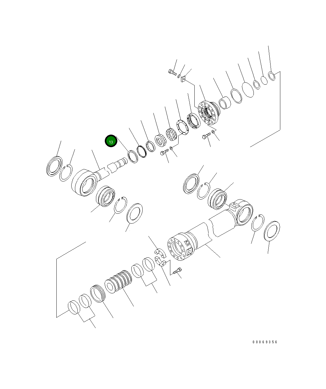 Кольцо 707-88-04840 Komatsu