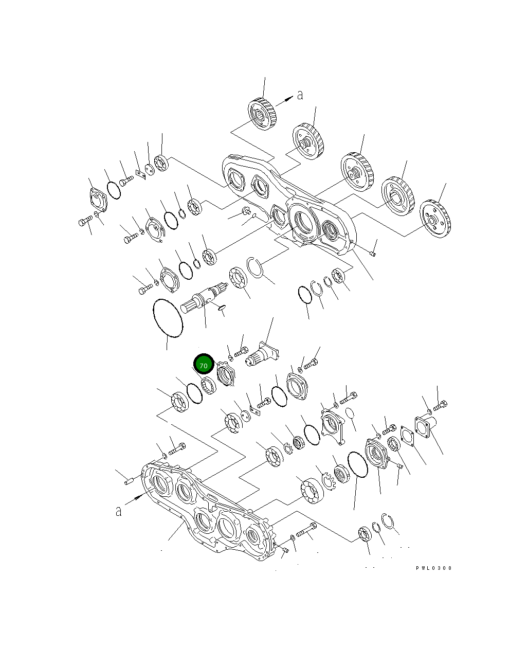 Крышка 196-38-11241 Komatsu