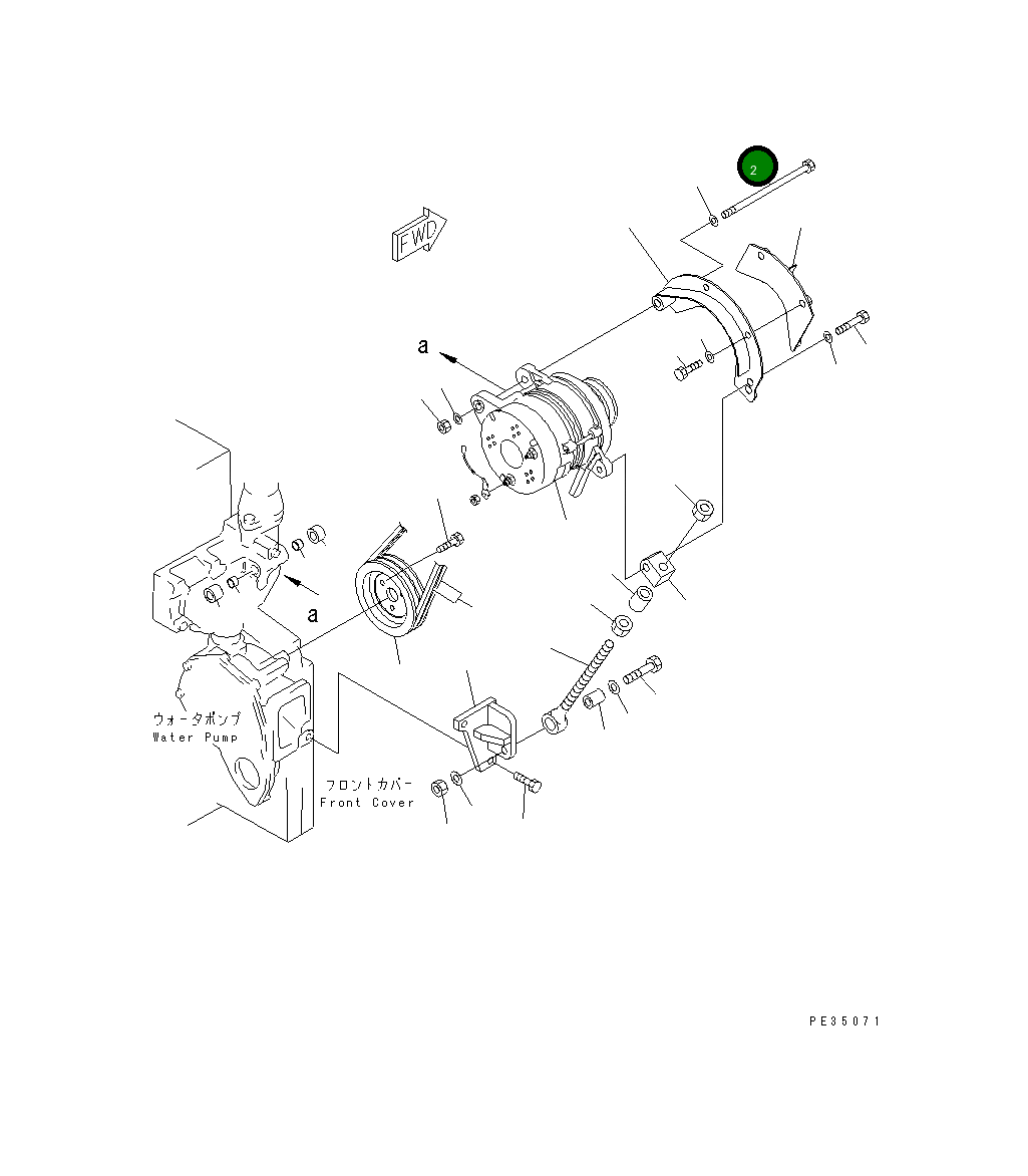 Болт 6210-81-6490 Komatsu