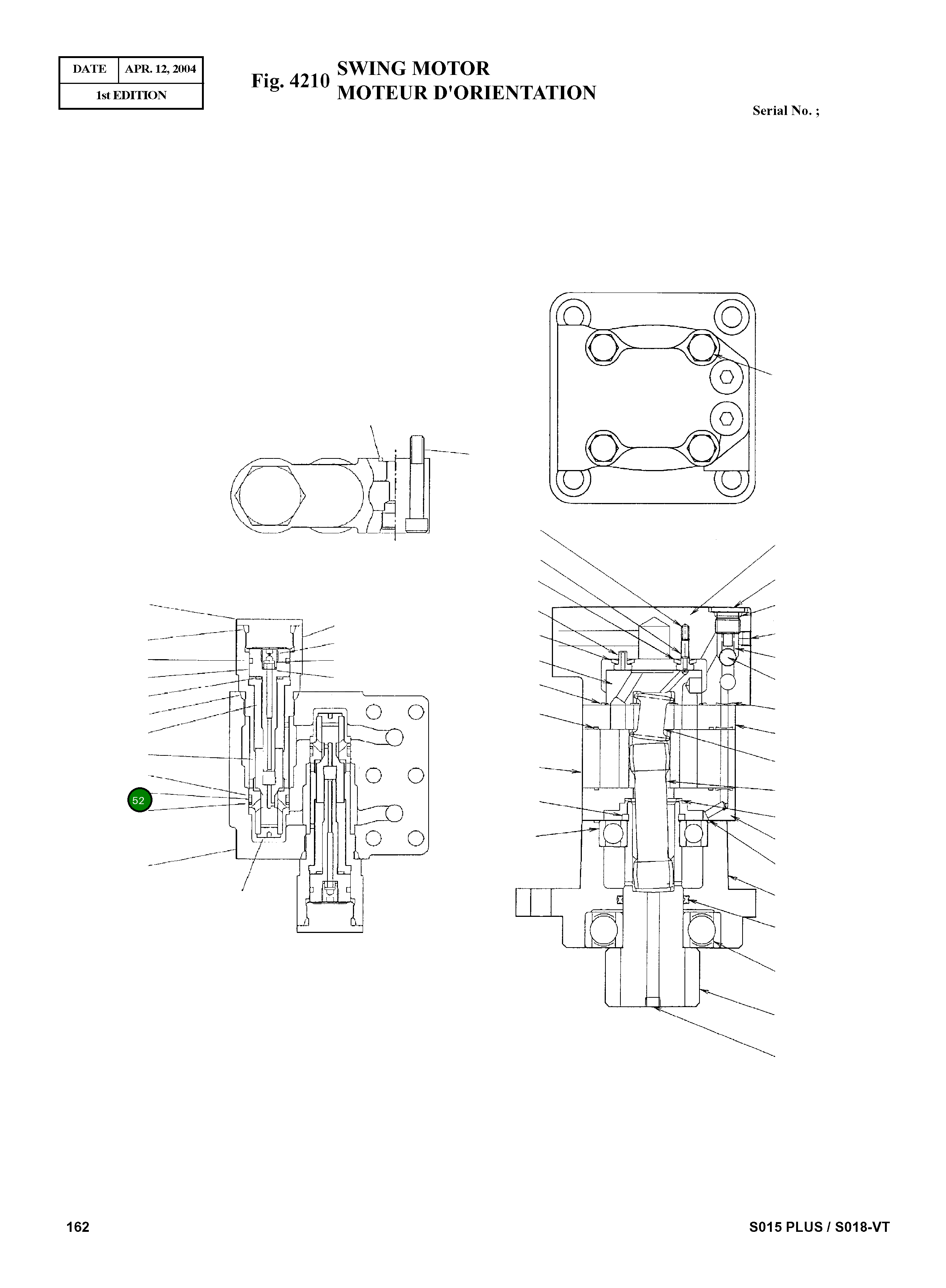 Кольцо уплотнительное (O-Ring) A40001-20 Komatsu