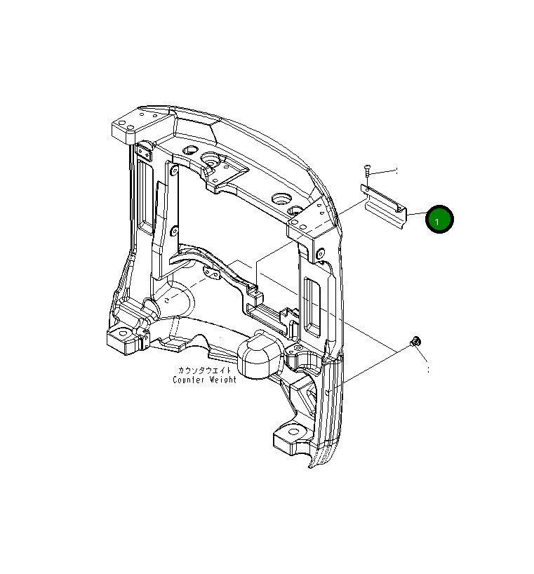 Крышка 22J-46-25262 Komatsu