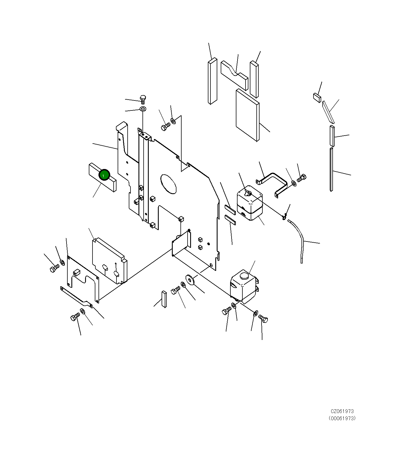 Крышка 206-54-25120 Komatsu