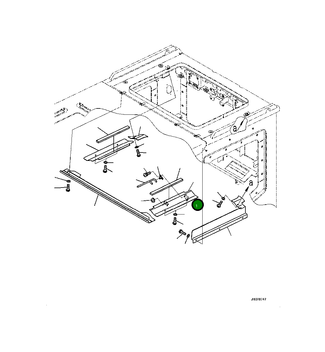 Крышка 4A2-53-12541 Komatsu
