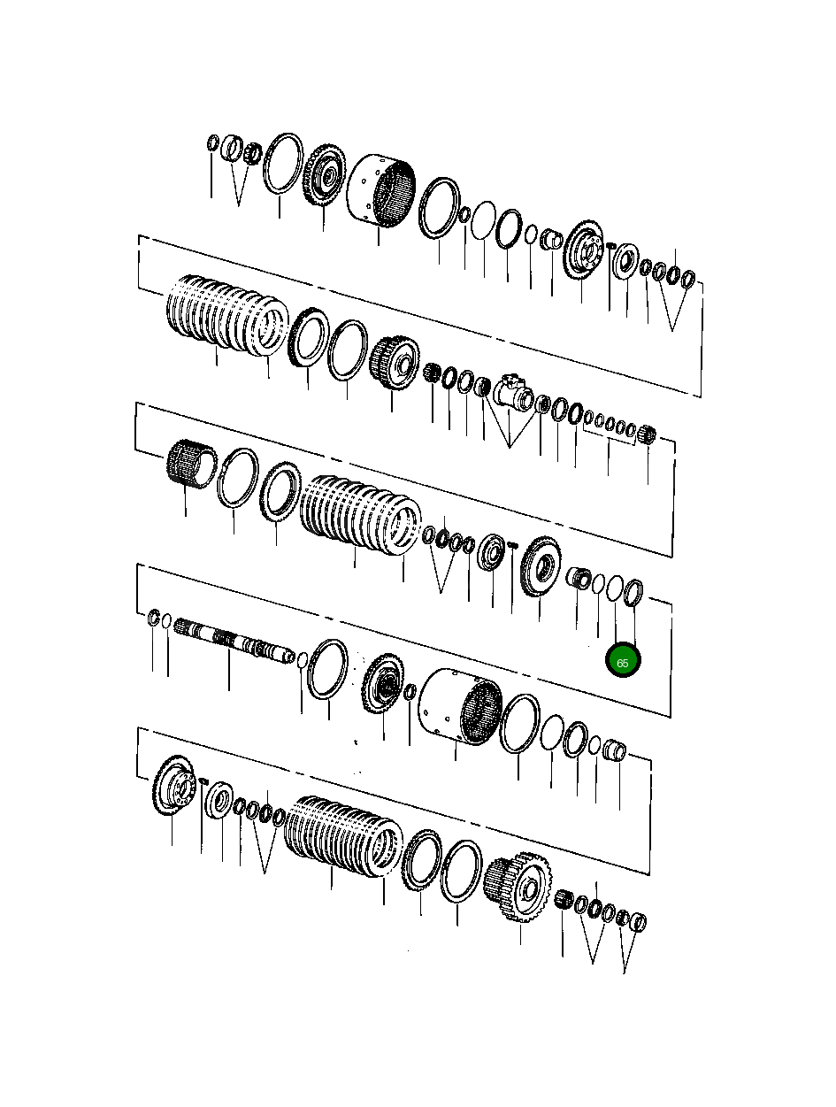 Кольцо уплотнительное (O-Ring) 659 711 C1  Komatsu