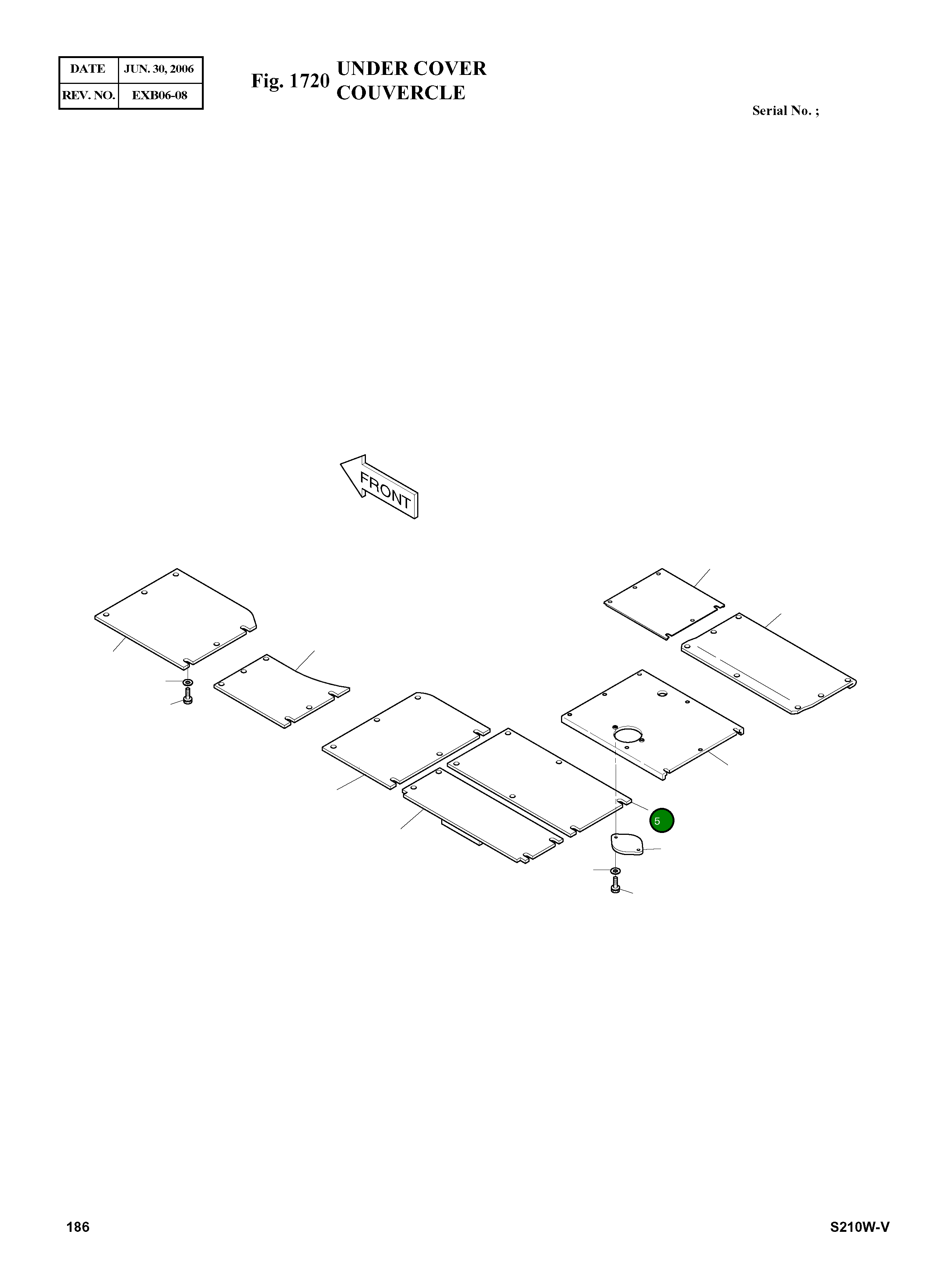 Крышка 2627-1066A Komatsu