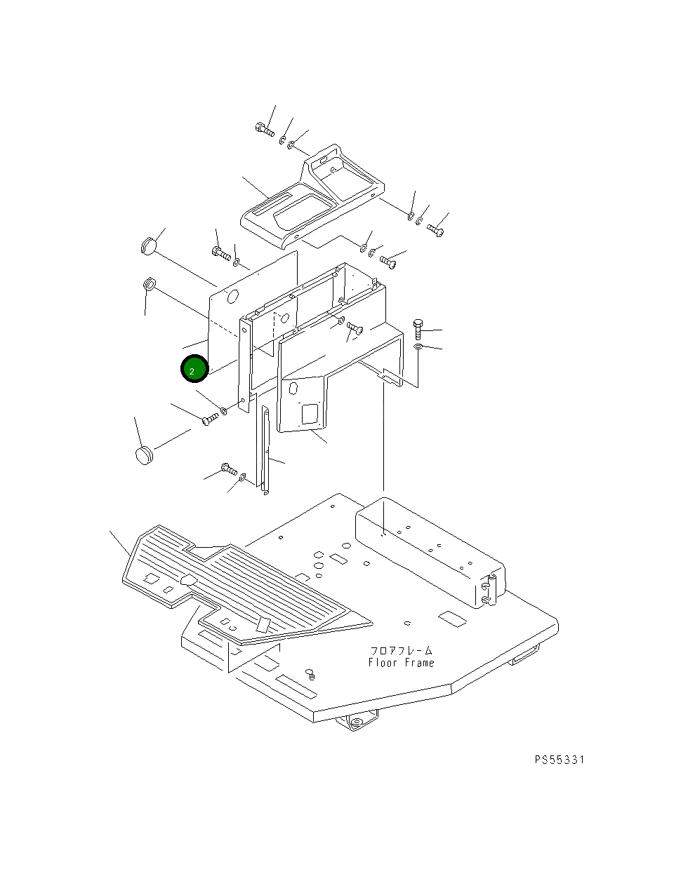 Крышка 23F-54-11310 Komatsu