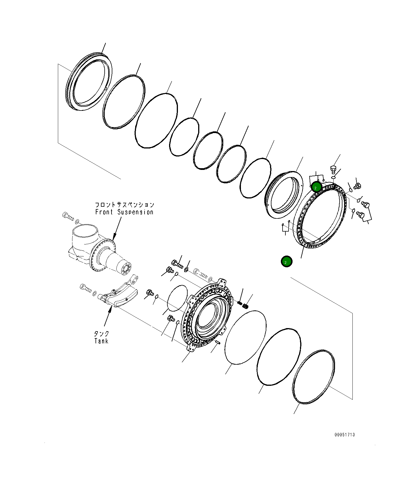 Кольцо уплотнительное (O-Ring) 07000-52025  Komatsu