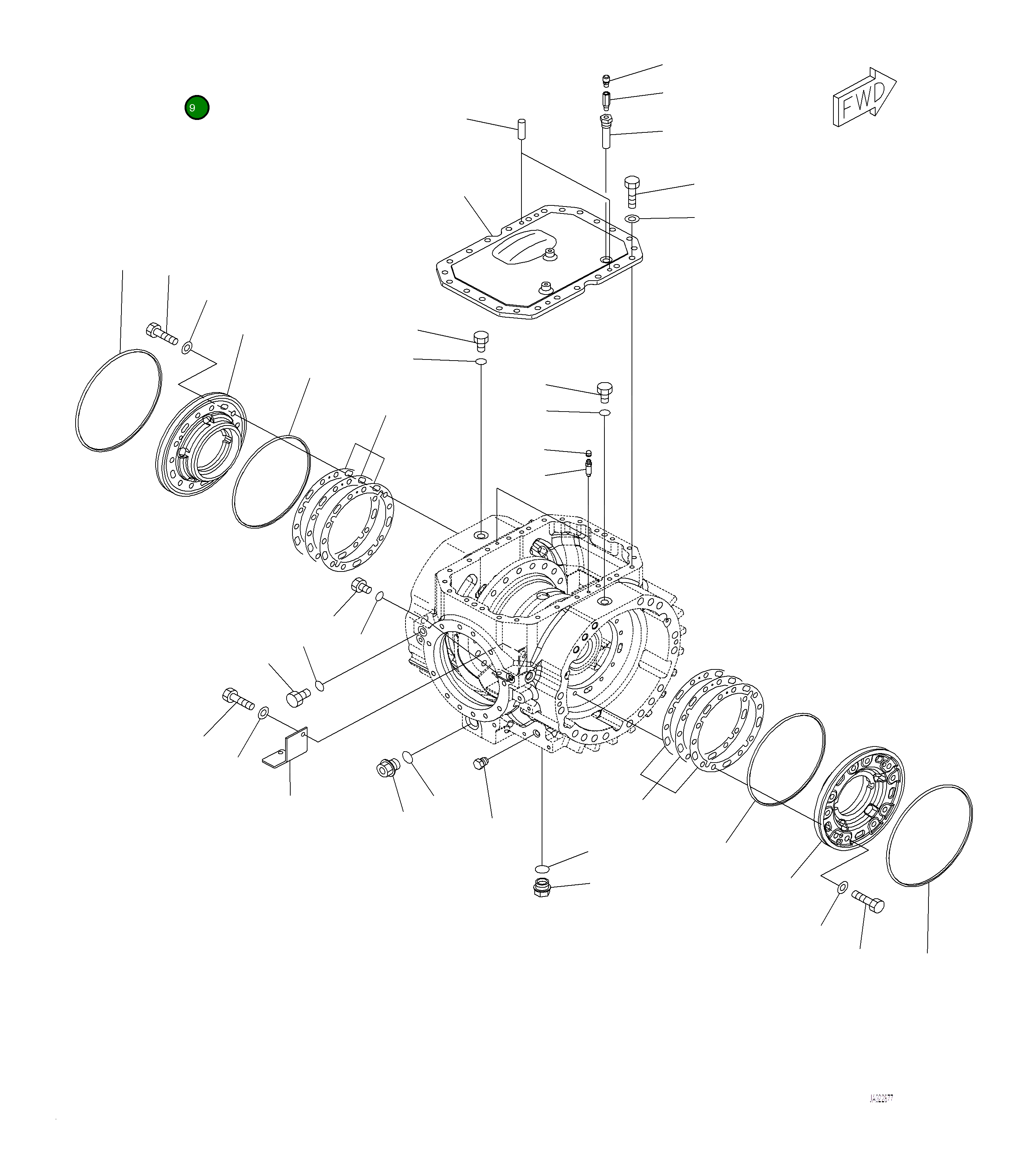 Крышка 421-22-33930 Komatsu
