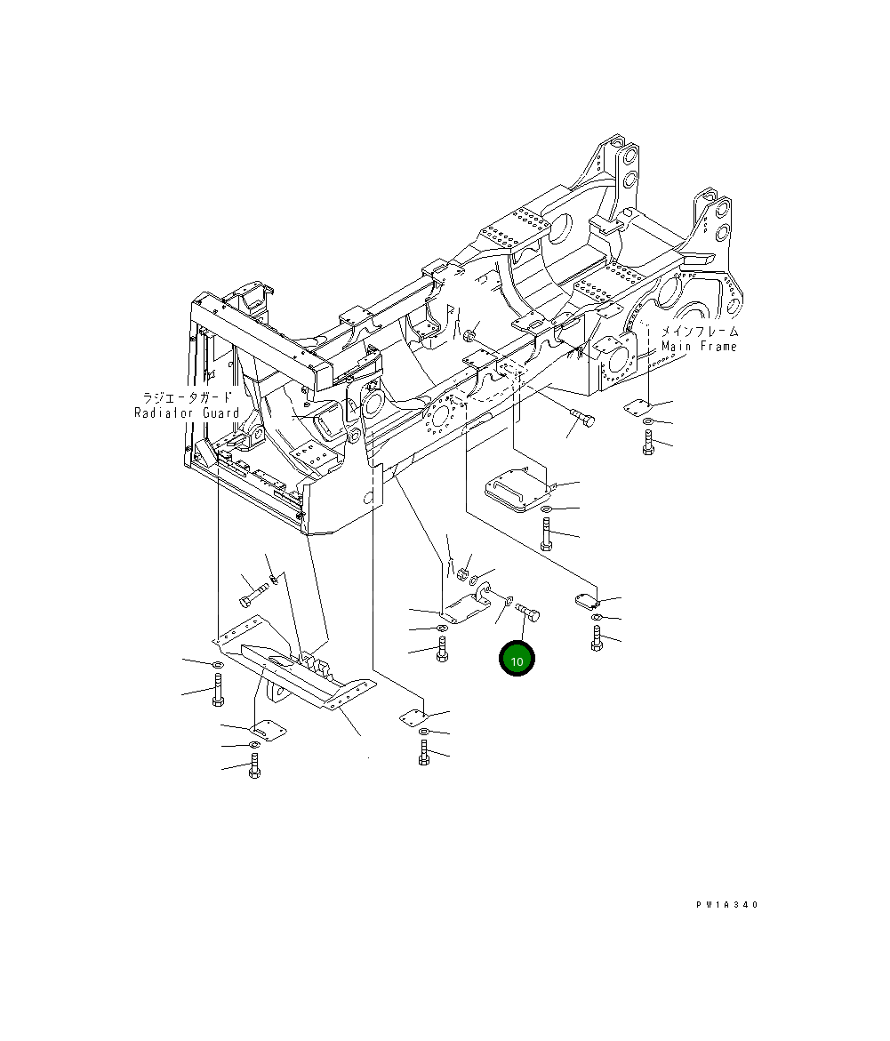 Болт 01012-51695 Komatsu