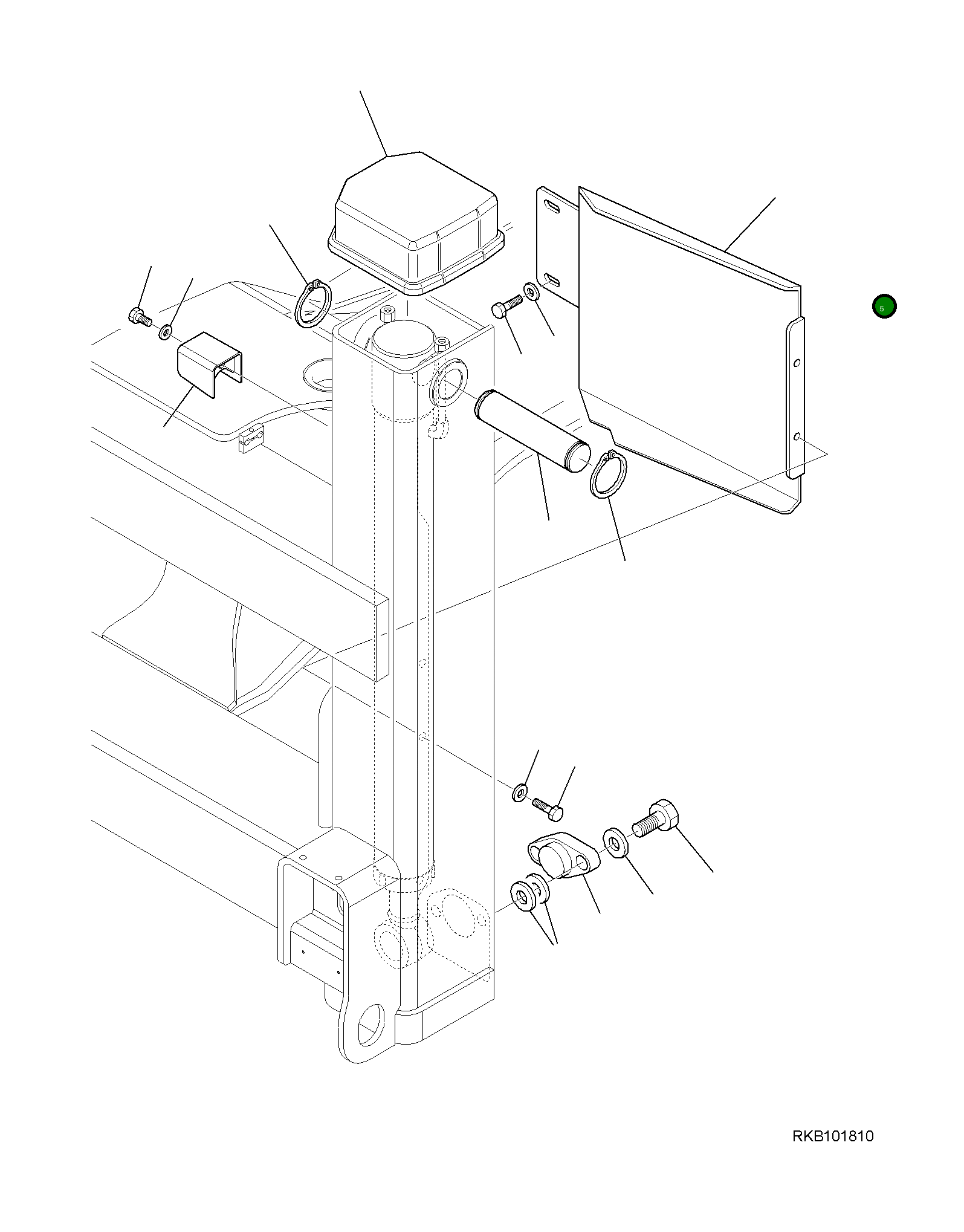 Крышка 42N-46-11640 Komatsu