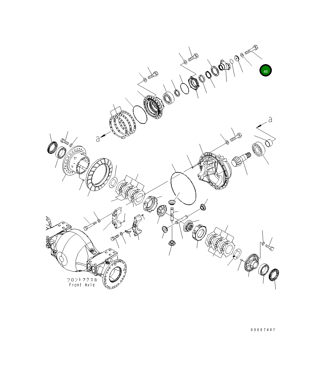 Болт 01051-62445 Komatsu