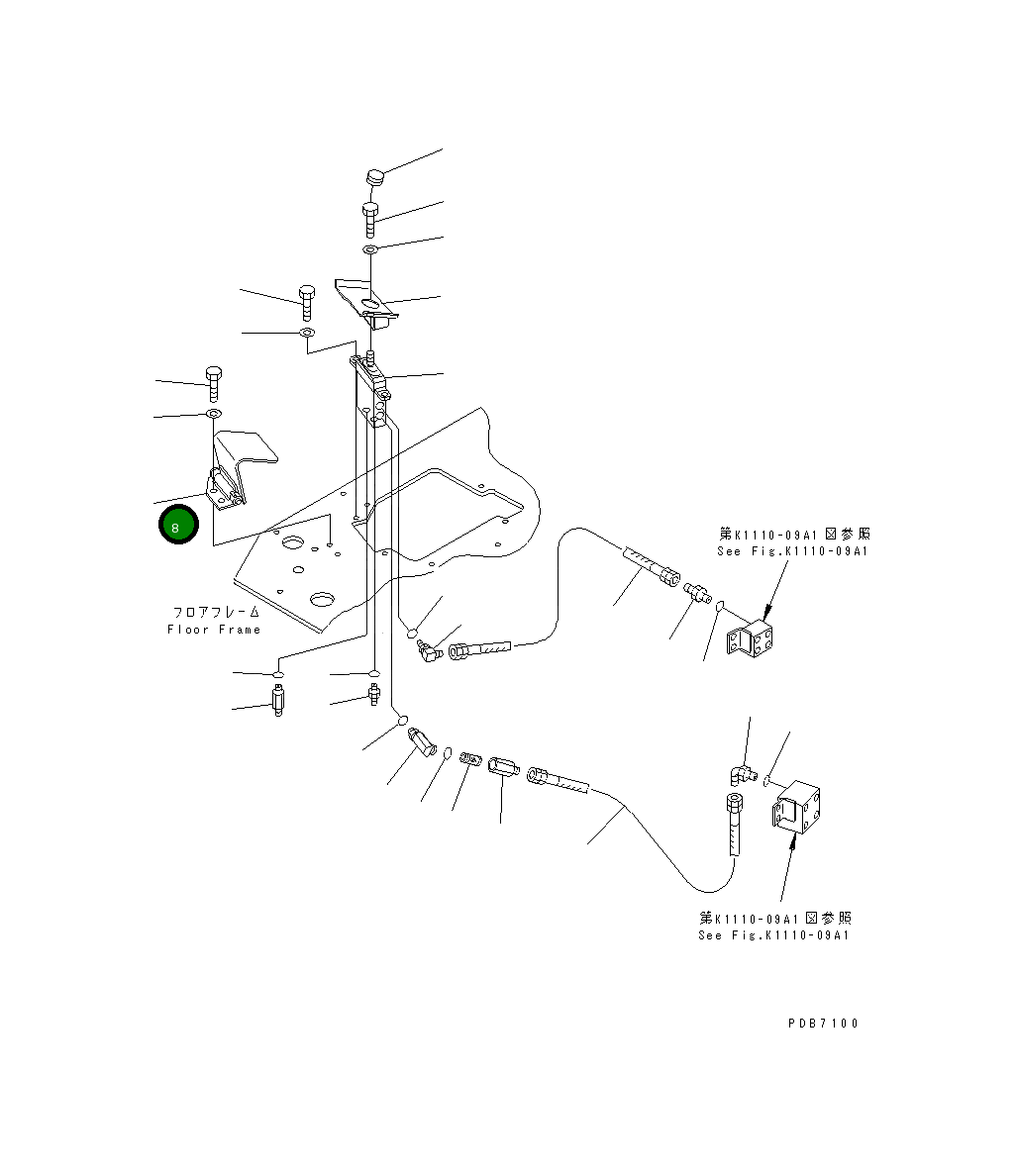 Крышка 22U-54-13610 Komatsu