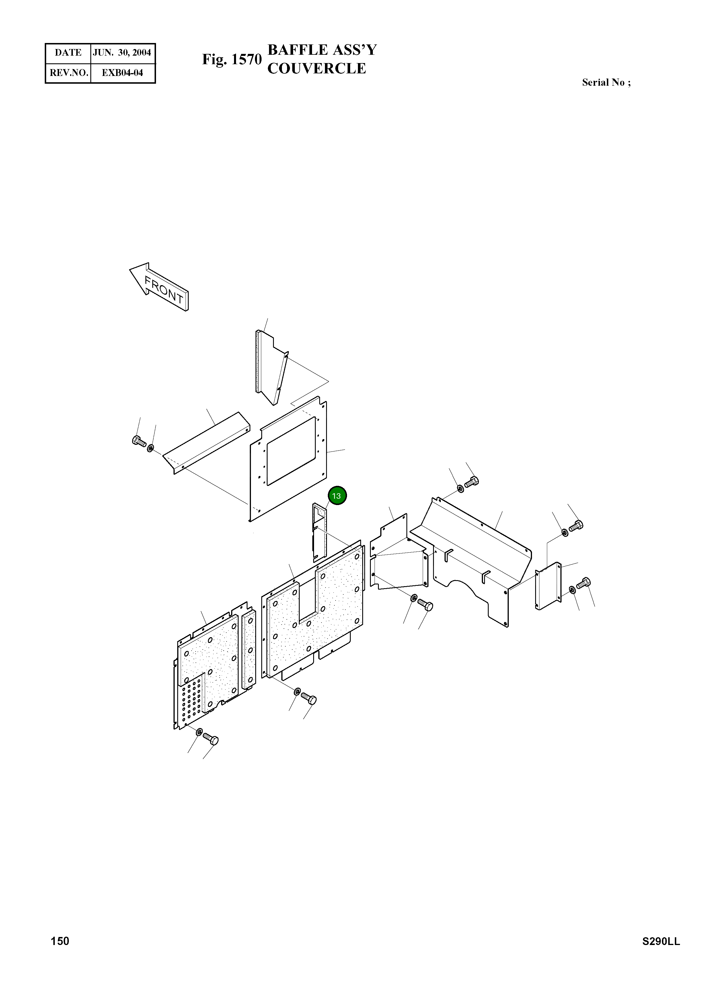 Крышка 2627-1074A  Komatsu