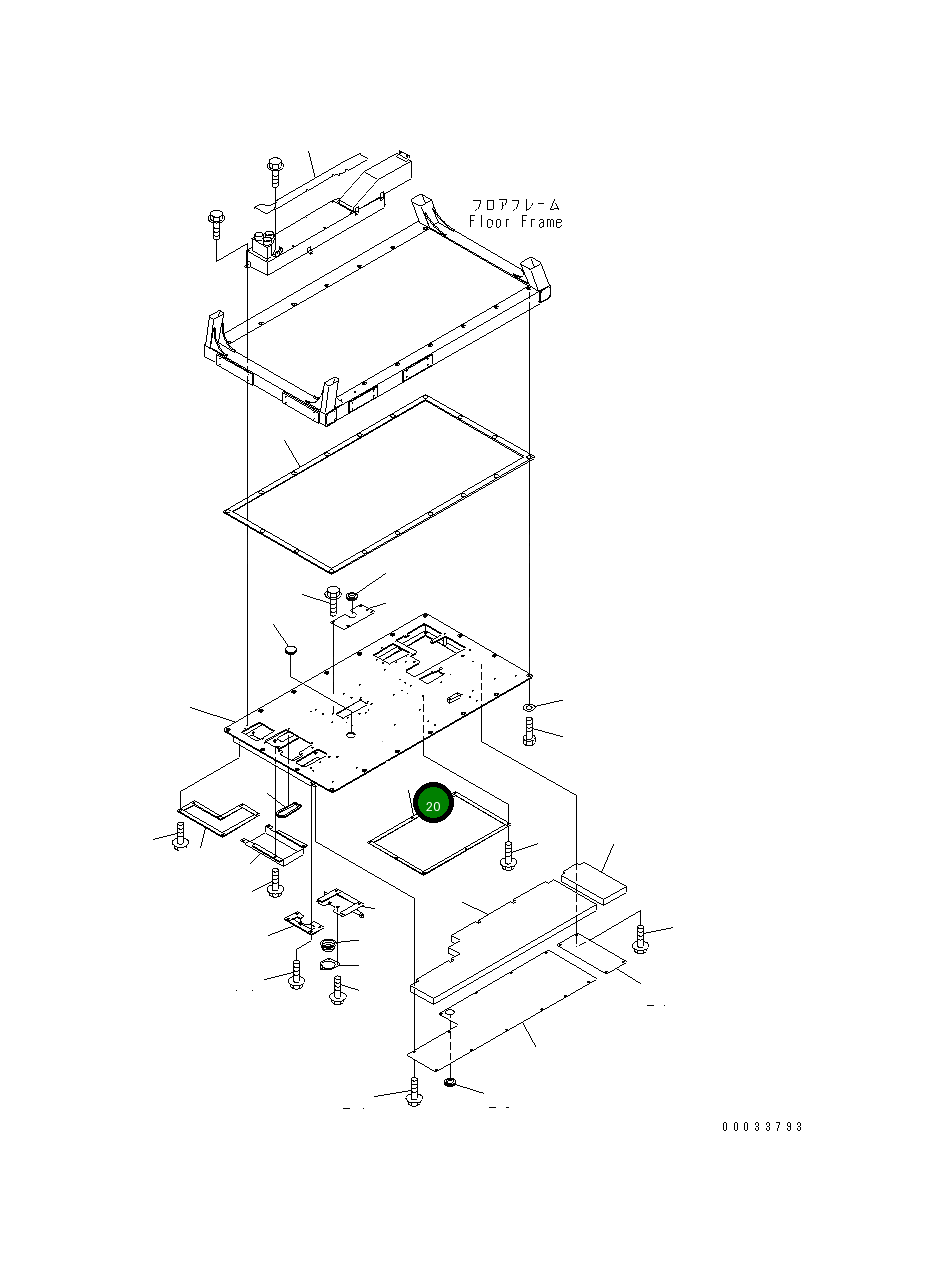Крышка 567-54-71621 Komatsu