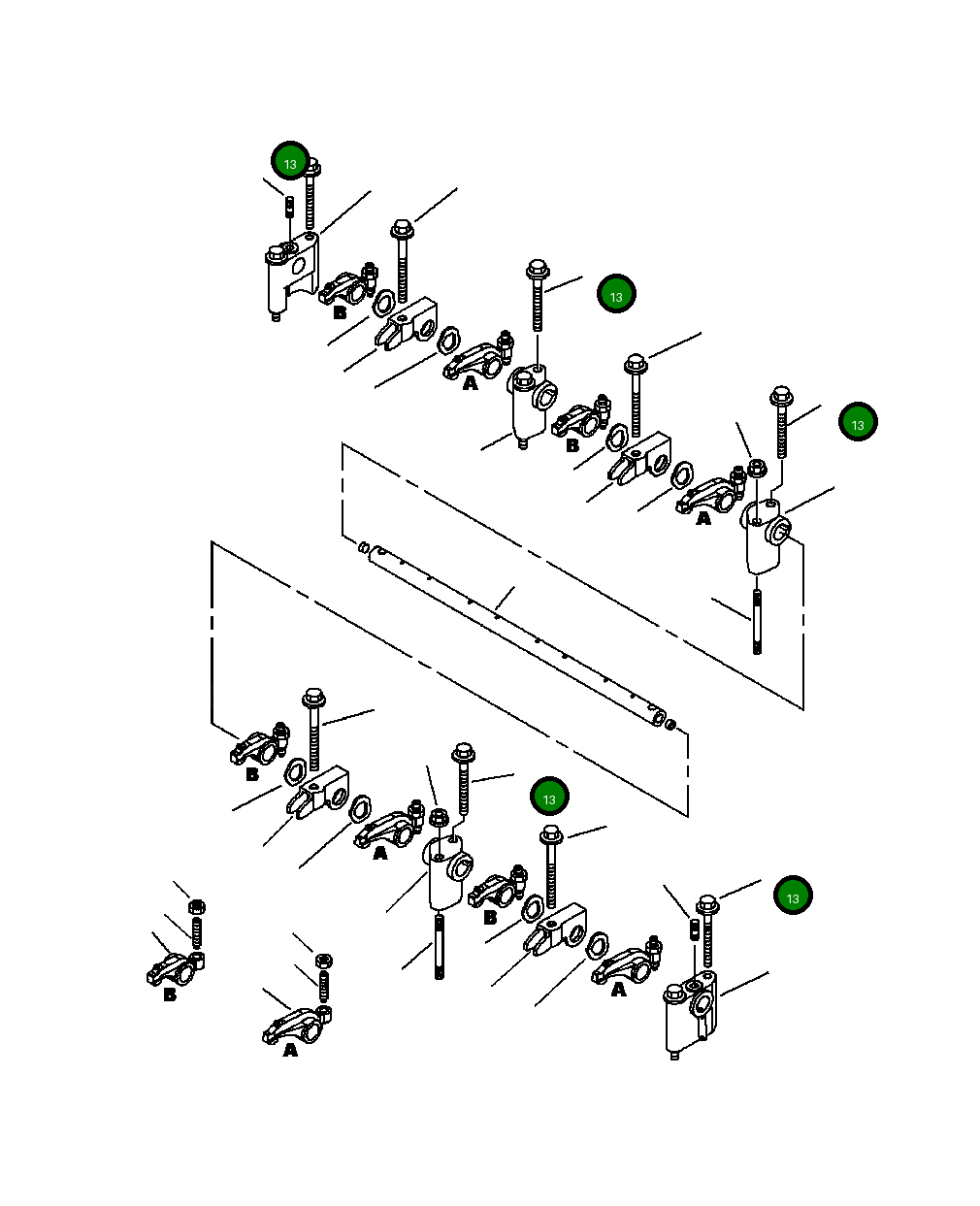 Болт YM26106080752 Komatsu