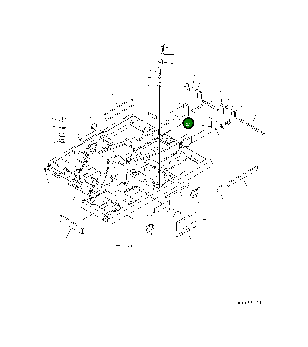 Крышка 20Y-54-75950 Komatsu