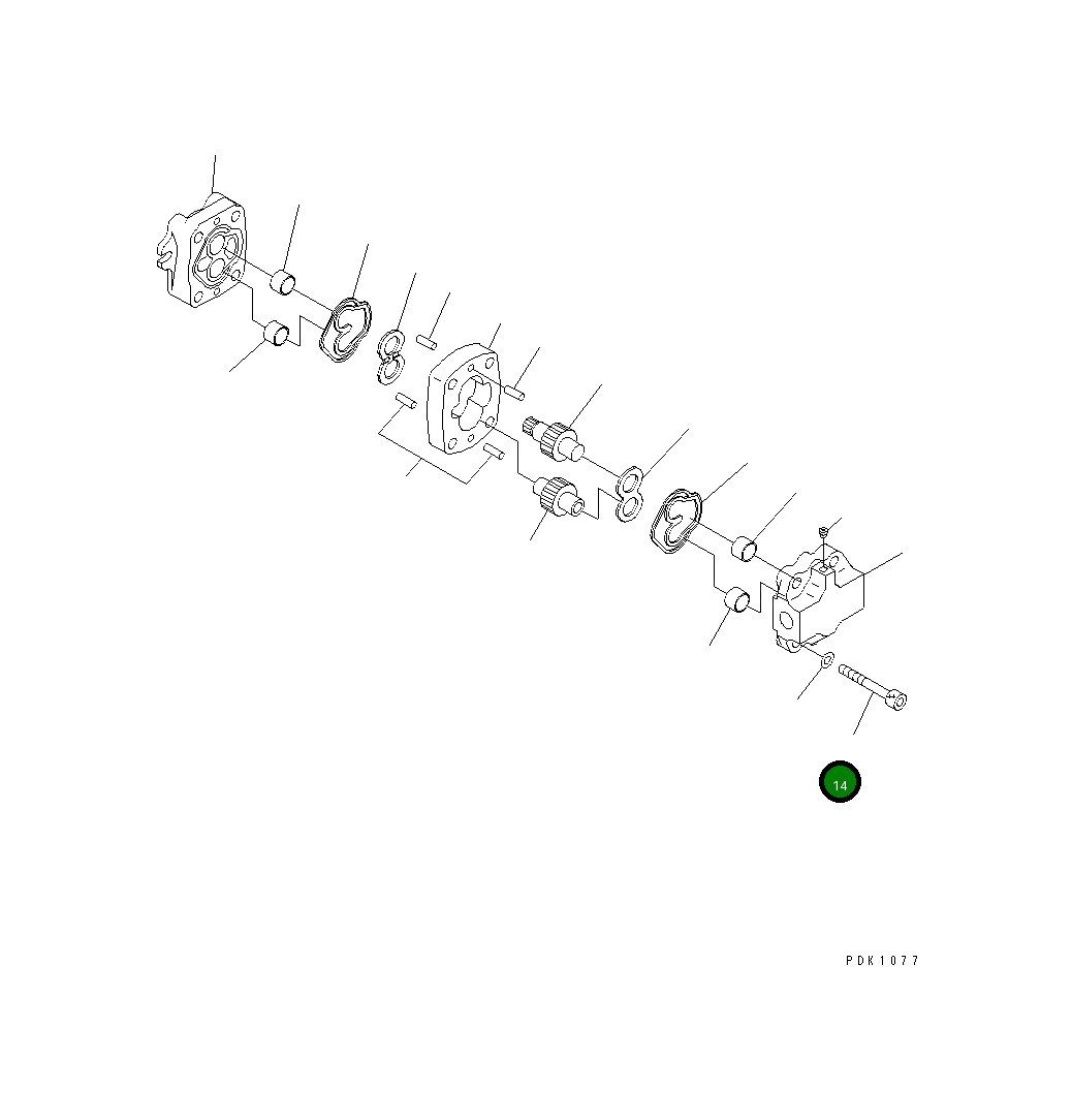 Болт 705-41-80830 Komatsu