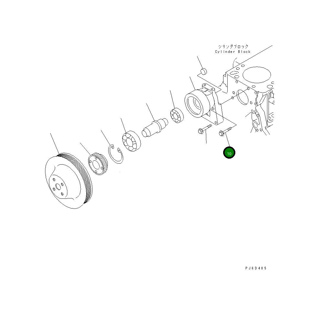 Болт 6732-62-3220 Komatsu