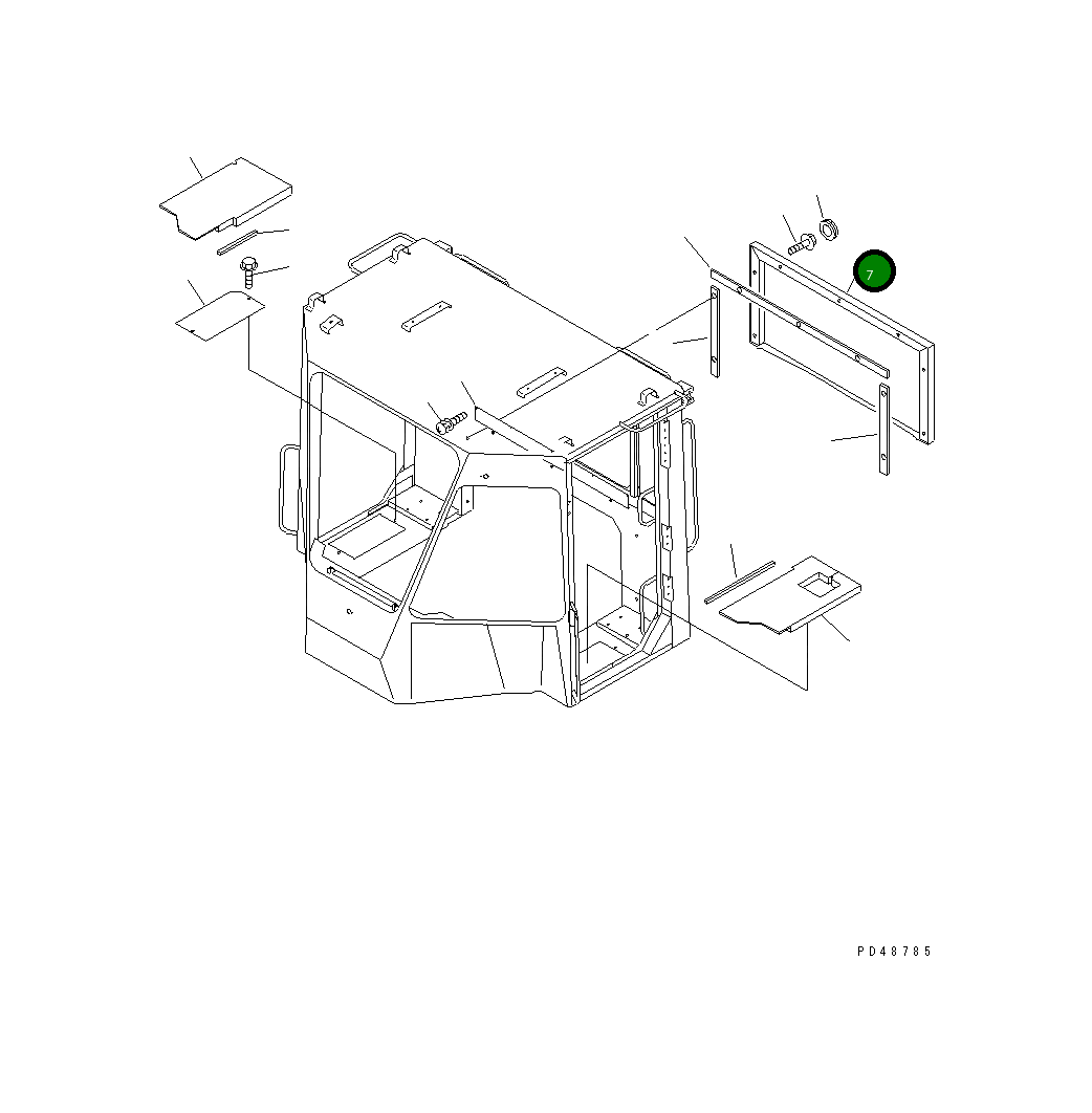 Крышка 418-944-2210 Komatsu