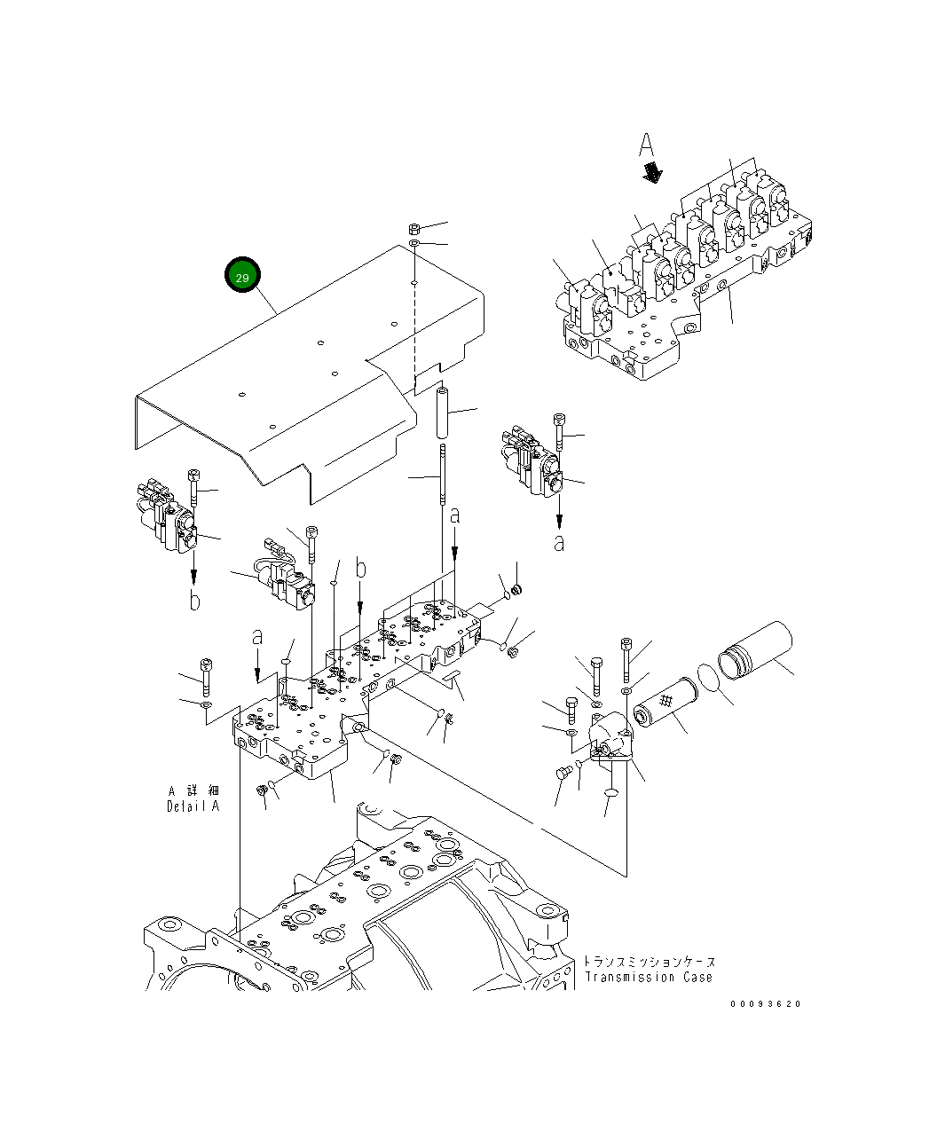 Крышка 569-15-75861 Komatsu