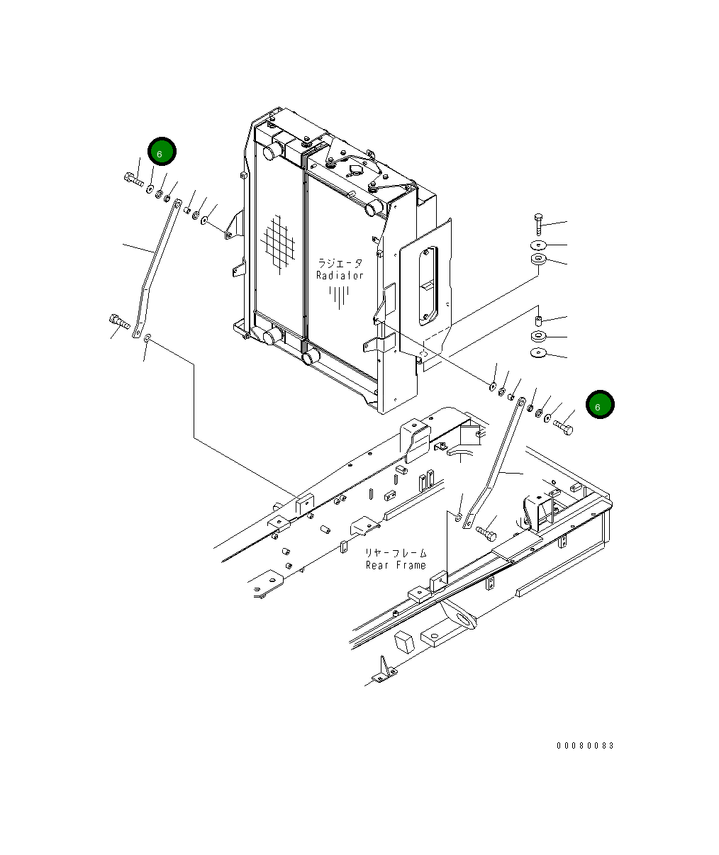 Болт 01010-D1245  Komatsu