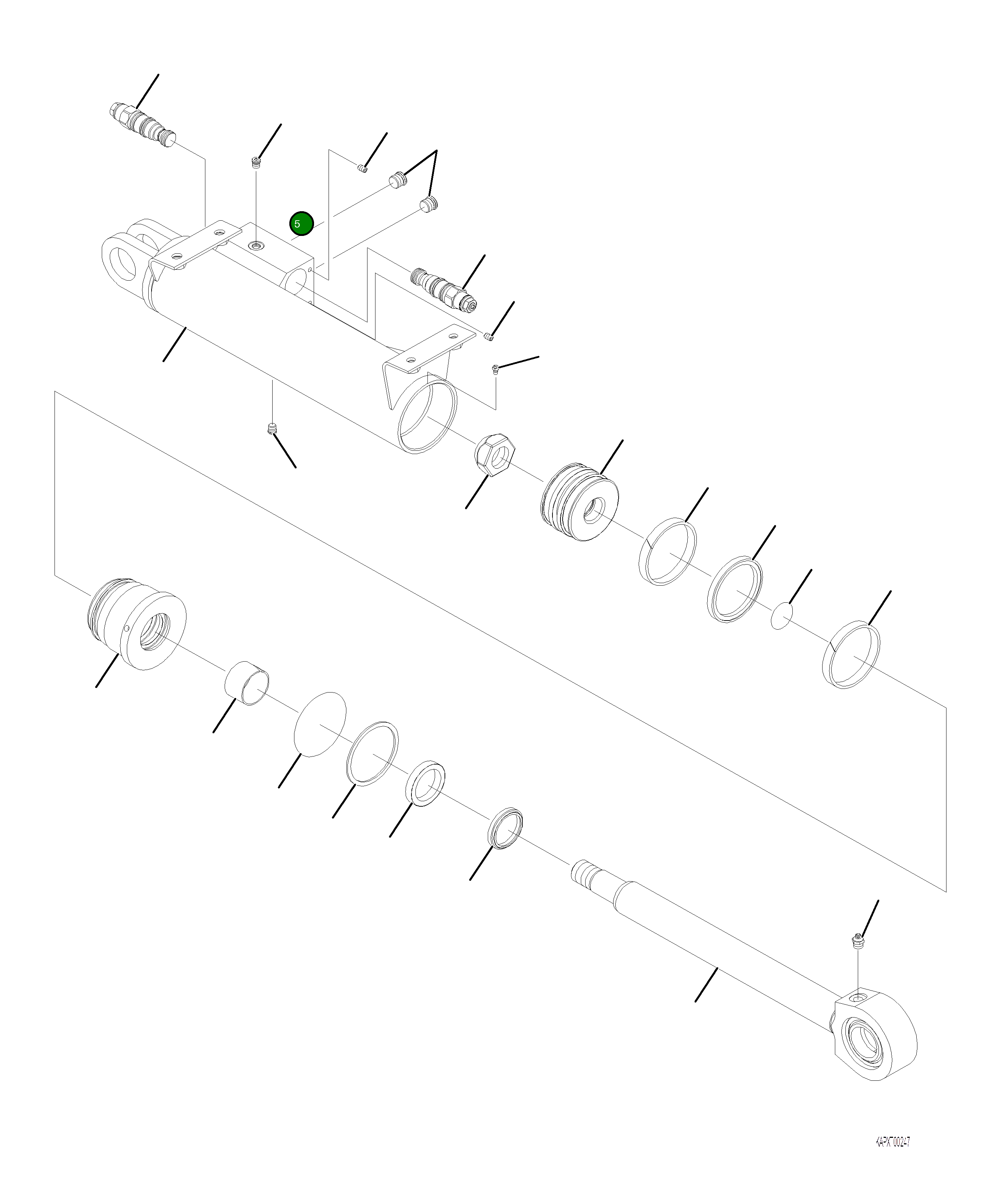 Кольцо уплотнительное (O-Ring) 4A1-6C-21480 Komatsu