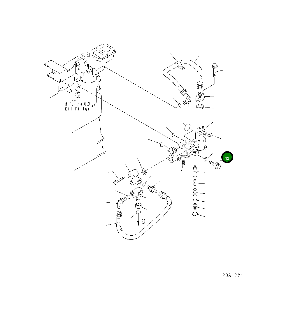 Болт 6150-81-9170 Komatsu