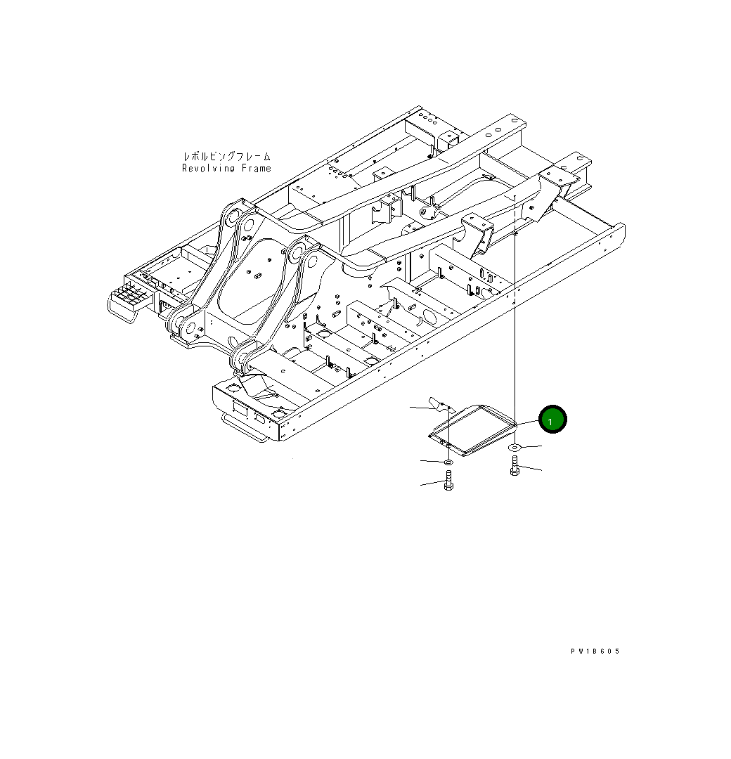 Крышка 209-54-77391  Komatsu