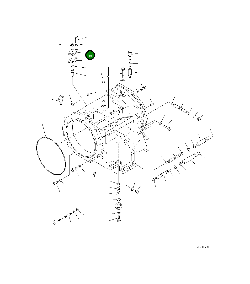 Крышка 23B-15-16120 Komatsu